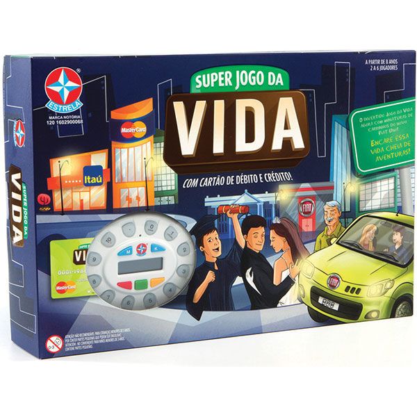 Jogo de Tabuleiro SUPER Jogo da Vida - ESTRELA