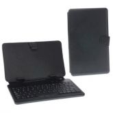 TECLADO/CAPA P/TABLET 7'' DE COURO C/TECL USB KA772NNB PRETO