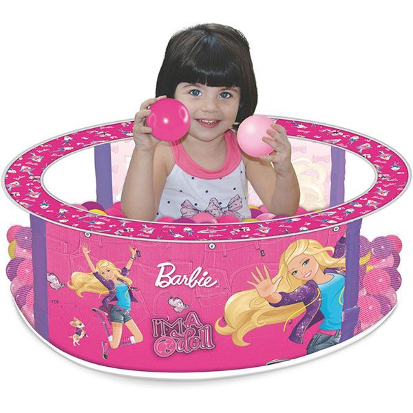 Piscina de Bolinhas Barbie com 100 Bolinhas - Líder