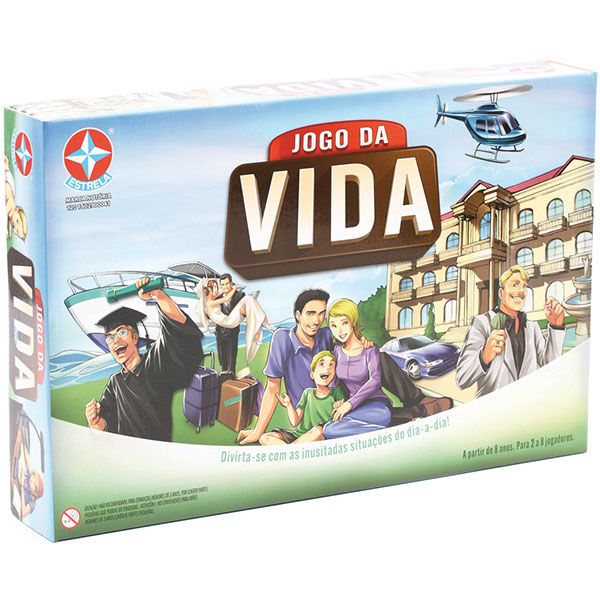 Jogo de Tabuleiro Jogo da Vida - ESTRELA